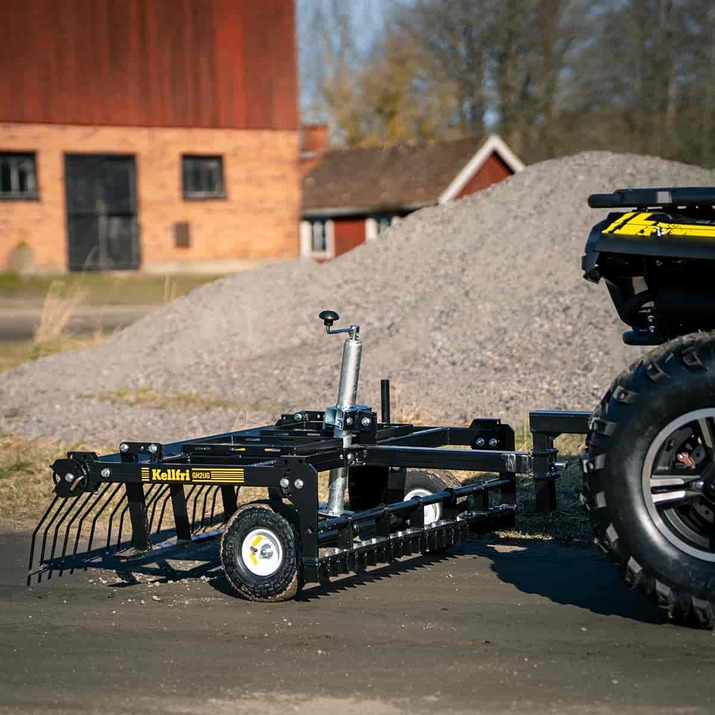 Gårdsharv ATV med justerbart chassi