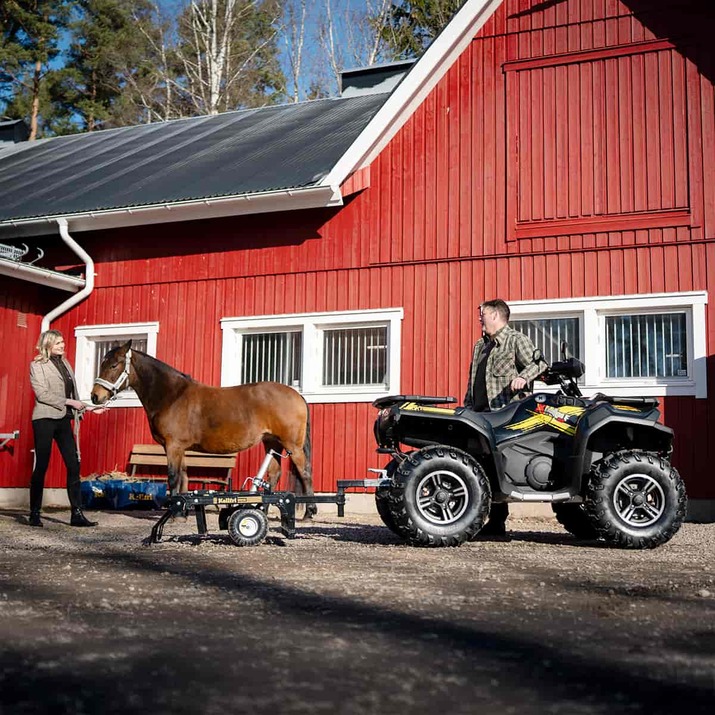 Gårdsharv ATV med justerbart chassi