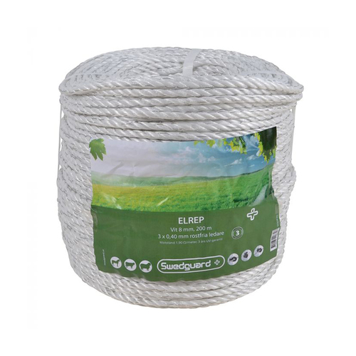 Elrep + 8 mm vit 200 m 3x0,4 tross