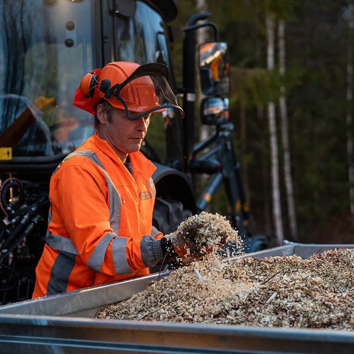 Flishugg 150, med hydraulisk inmatning