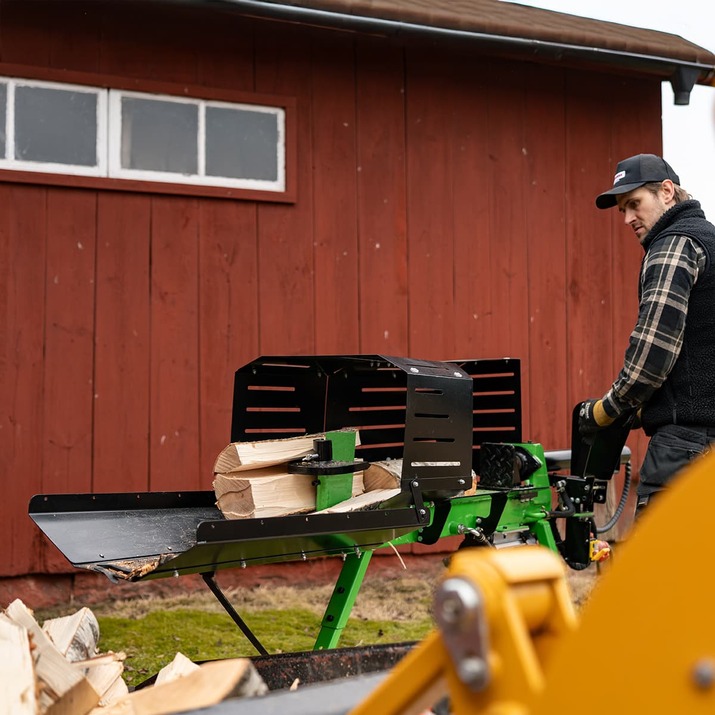 Vedklyv, eldriven, 7 ton, 70 cm