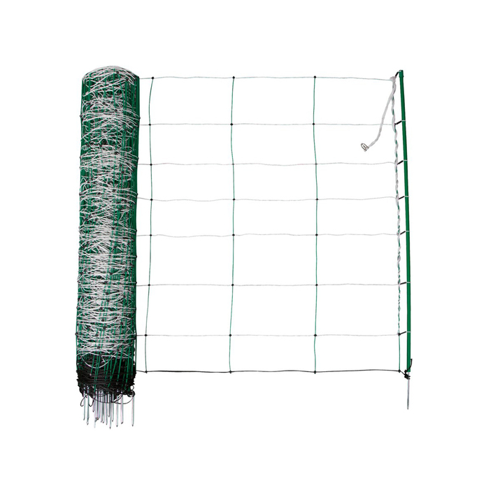 Fårnät 50 m, 108 cm, inkl 14 stolpar