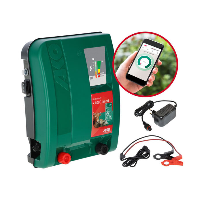 Elstängselaggregat AKO Duo Power X 6000 s Smart